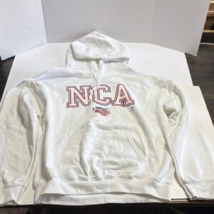 Varsity white sweater NCA cheerleading hoodie